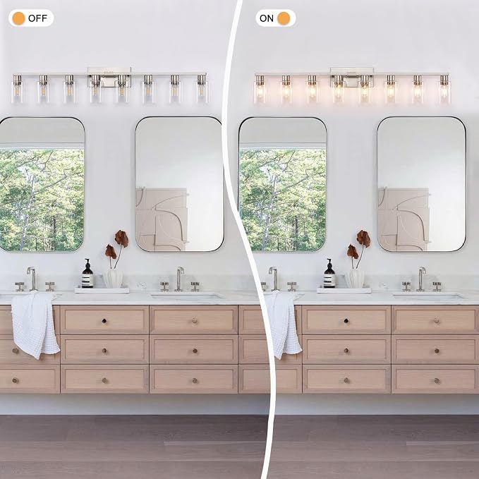 8 Light Bathroom Vanity Light