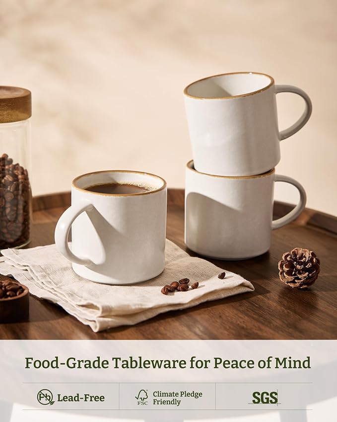 famiware Coffee Mugs Set of 4, Nebula 14oz Coffee Mugs Ceramic Cup Set |