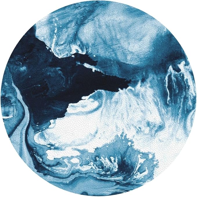 Blue Ocean Marble Coasters Set of 6 Coasters