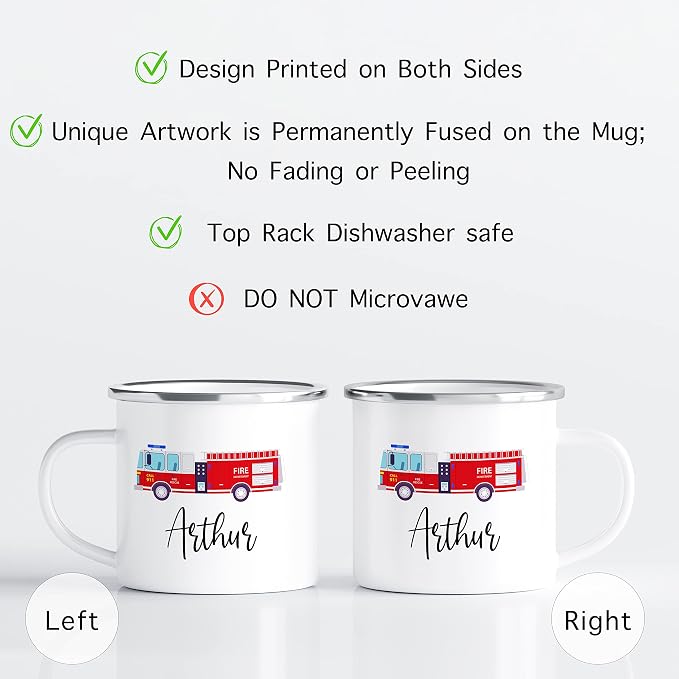 Personalized Mug for Kids, Girls | Customized Hot Chocolate Cocoa Coffee & Milk