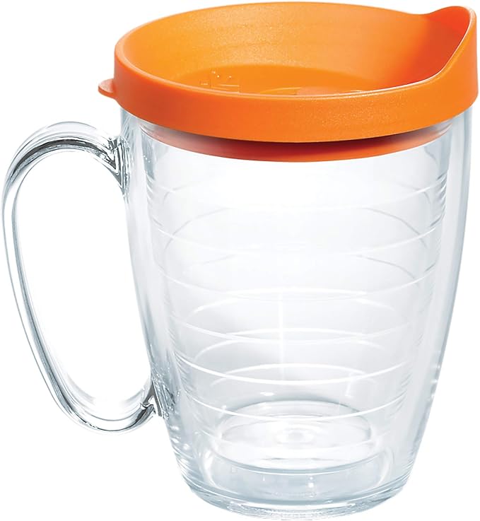 Tervis Clear & Colorful Lidded Made in USA Double Walled Insulated Tumbler