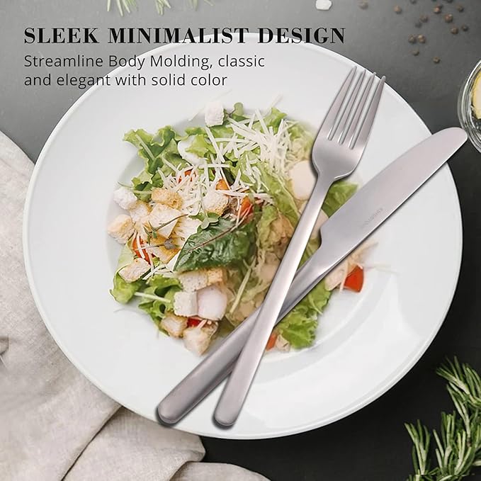 30 Pieces Silverware Set, Flatware Cutlery Set