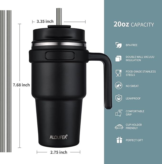 20 oz Insulated Travel Coffee Mug Tumbler
