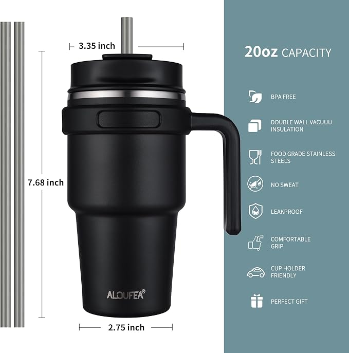 20 oz Insulated Travel Coffee Mug Tumbler