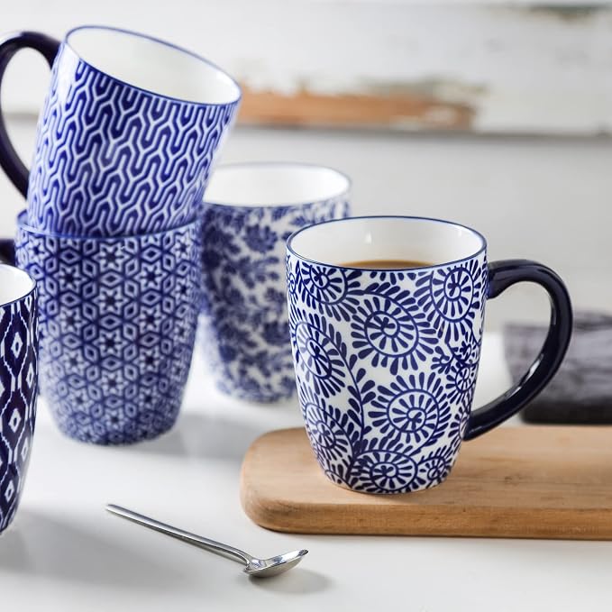 Selamica Ceramic Coffee Mugs Set of 4