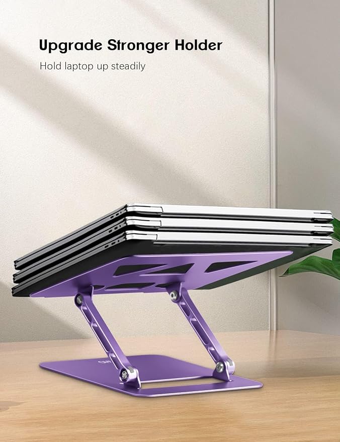 Adjustable Laptop Stand for Desk, Portable Laptop Stand Holder and Riser