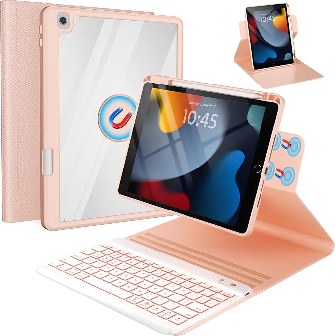 Keyboard Case for iPad 9th/8th/7th Generation-10.2 inch 2021/2020/2019