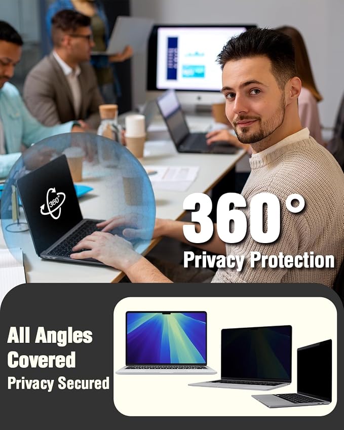 F FORITO Magnetic Privacy Screen Protector Compatible