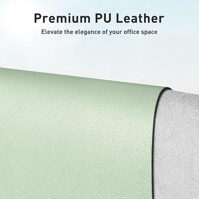 Aothia Large PU Leather Desk Pad Protector