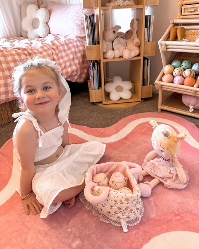 LeyaDoll Tea Party Playset, Pretend Play Baby Doll Accessories | Pretend Play