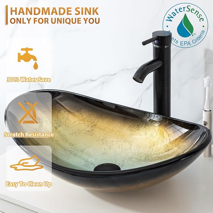 24" Modern Bathroom Vanity Sink Combo Freestanding Cabinet