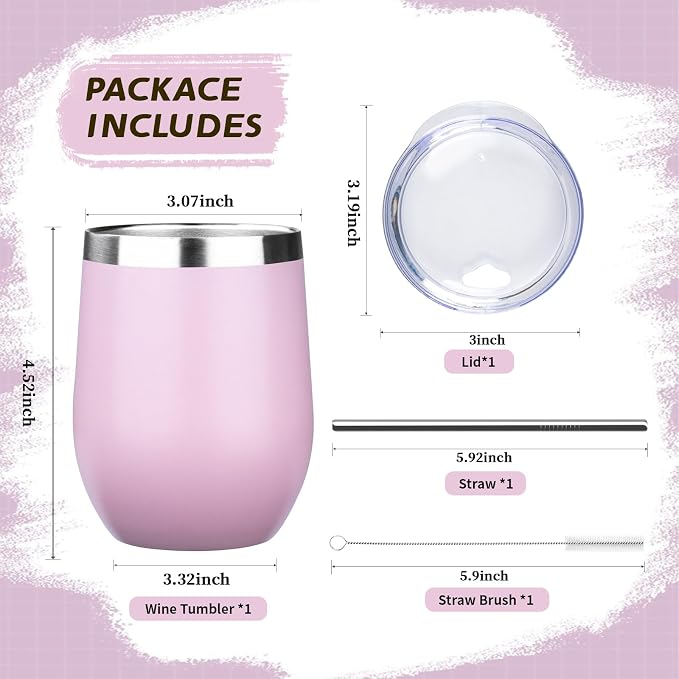 12oz Stemless Wine Tumbler