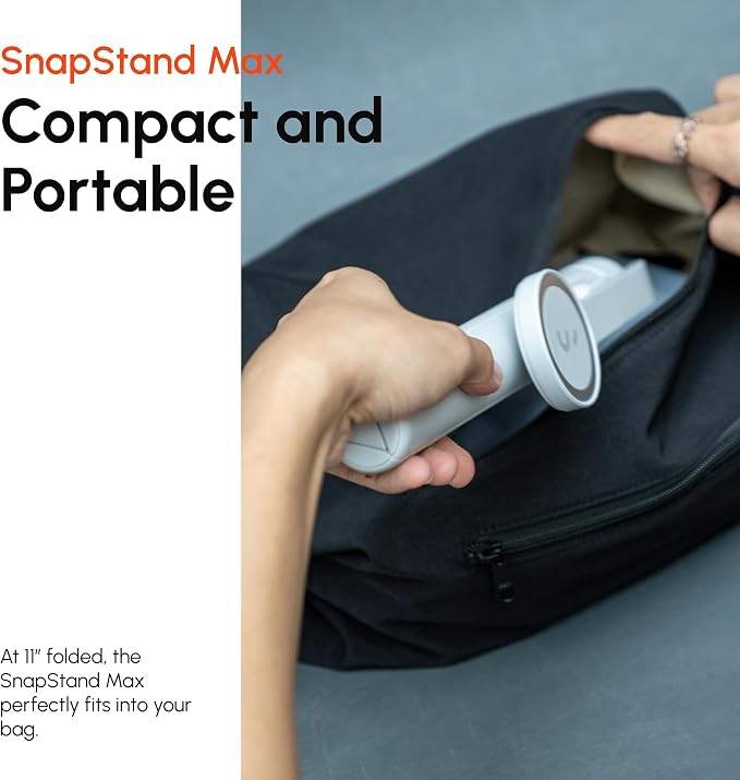ShiftCam SnapStand Max – Magnetic Selfie Stick & Tripod – Compact, Foldable &
