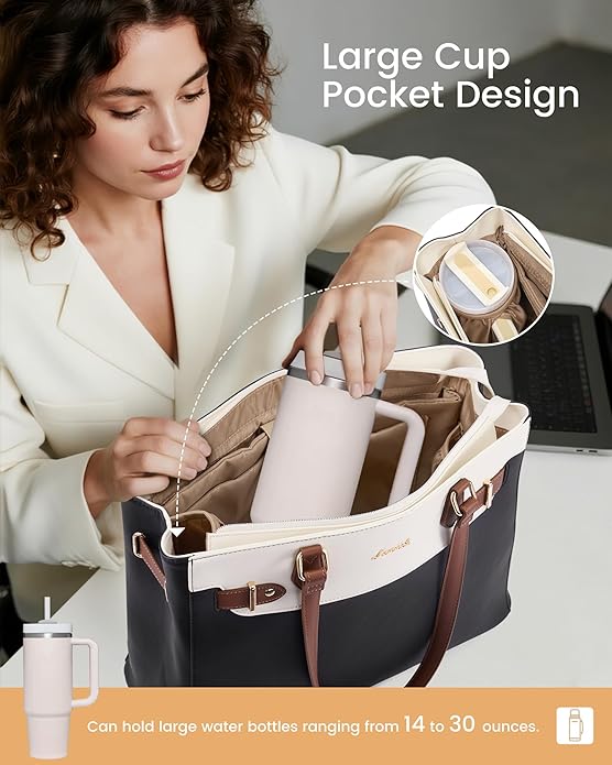 LOVEVOOK Laptop Tote Bag for Women Work, Teacher Tote Bag