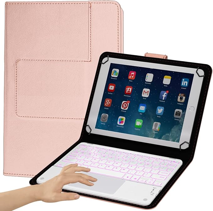 TouchPad Keyboard case for 9", 2-in-1 Bluetooth Wireless Keyboard