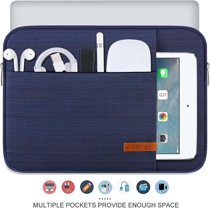 Lacdo Laptop Sleeve Case for 14 inch New MacBook Pro M4/M3/M2/M1 Chips Pro Max