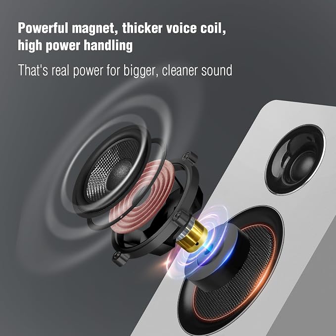 Computer Speakers for Desktop PC, Active Bookshelf Speaker