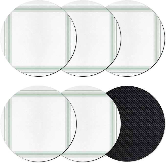 Simple Lines Coasters Set of 6, Absorbent Coasters