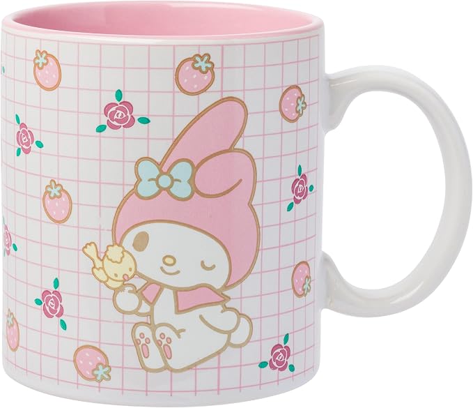 Silver Buffalo Sanrio Hello Kitty and My Melody Duo, Ceramic Mug, 20oz | Hello