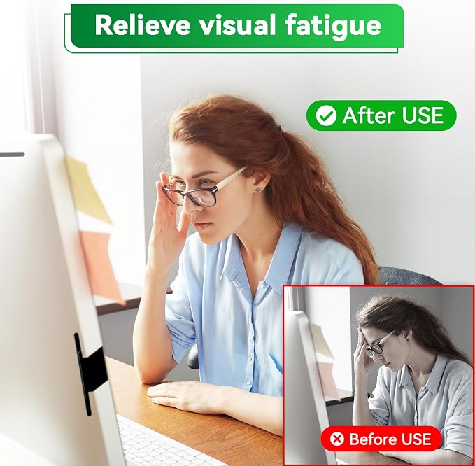 Magnetic 24 Inch Computer Anti Blue Light Screen Protector
