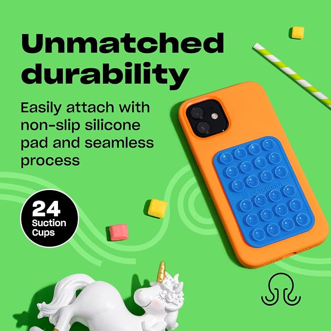 Classic - Silicone Suction Phone Case Adhesive Mount - Hands-Free, Strong Grip