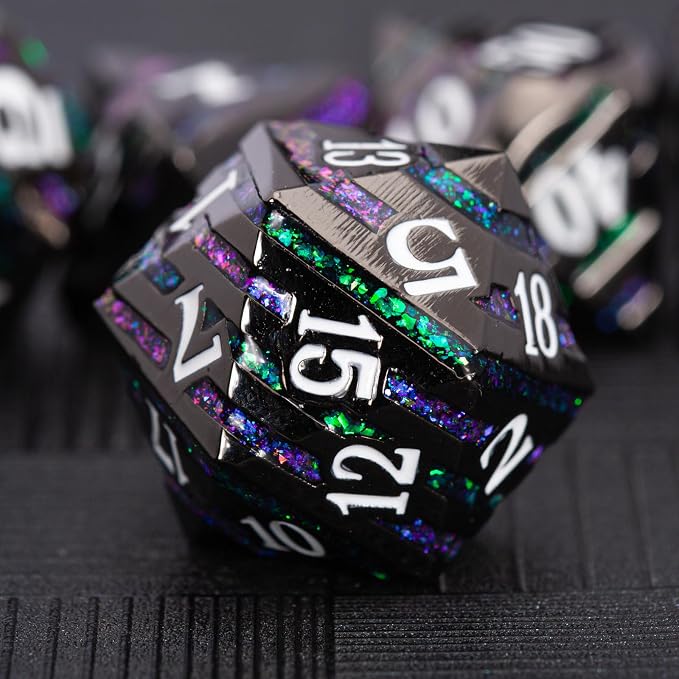Dungeons and Dragons Dice, Metallic Stripes Dice