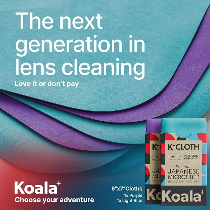 Koala Lens Cleaning Cloth | Japanese Microfiber | Glasses Cleaning Cloths |