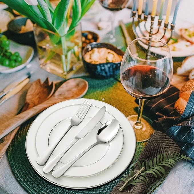Hiware Dinner Forks Set, Food-Grade 18/8 Stainless Steel Forks Silverware