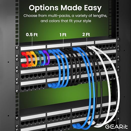 GearIT Cat 6 Ethernet Cable Pack