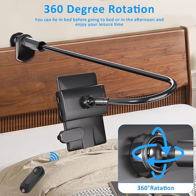 Gooseneck Tablet Holder for Kindle Reading in Bed