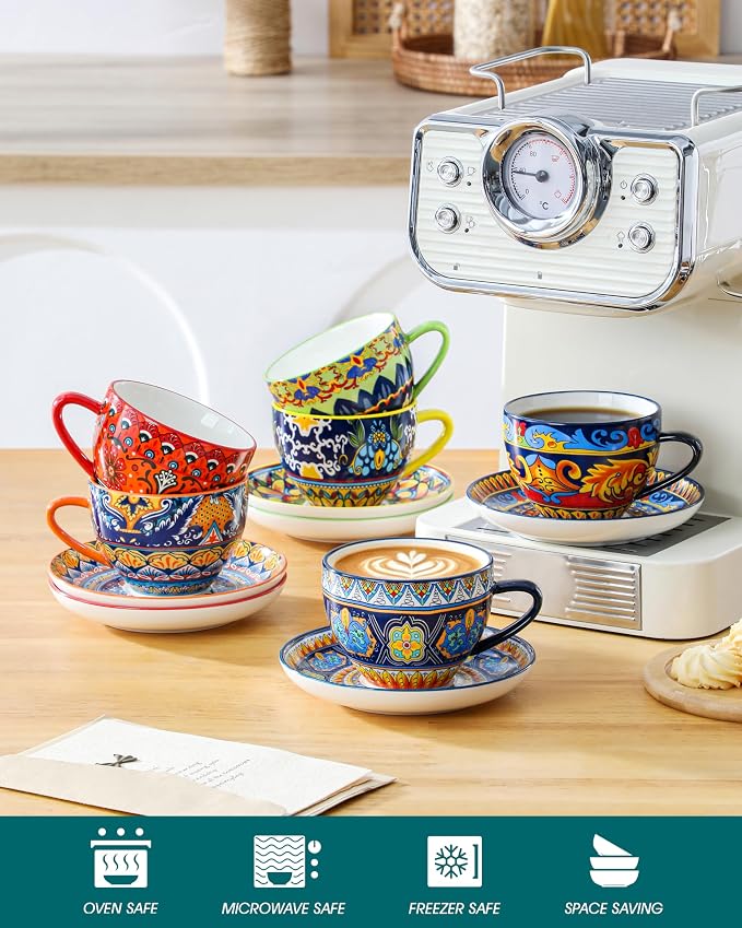 vancasso 8oz Porcelain Cappuccino Cups