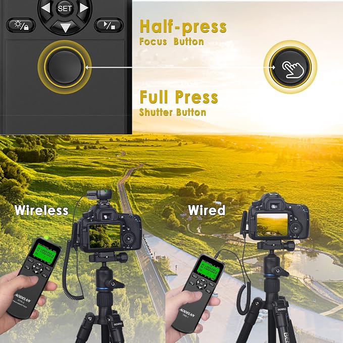 Wireless Shutter Intervalometer Timer Control