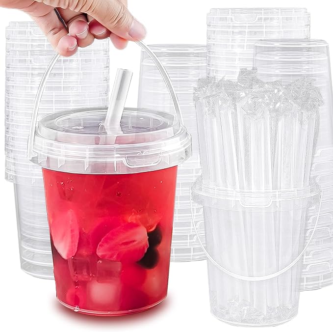30 Sets - 34 oz Plastic Cups