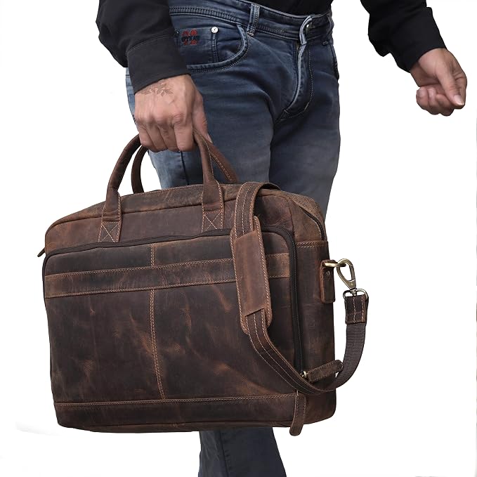 VC VINTAGE COUTURE Leather briefcase bag