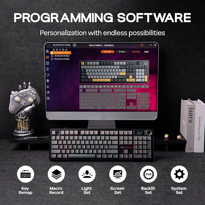 EPOMAKER X Aula F108 PRO Wireless Gaming Keyboard