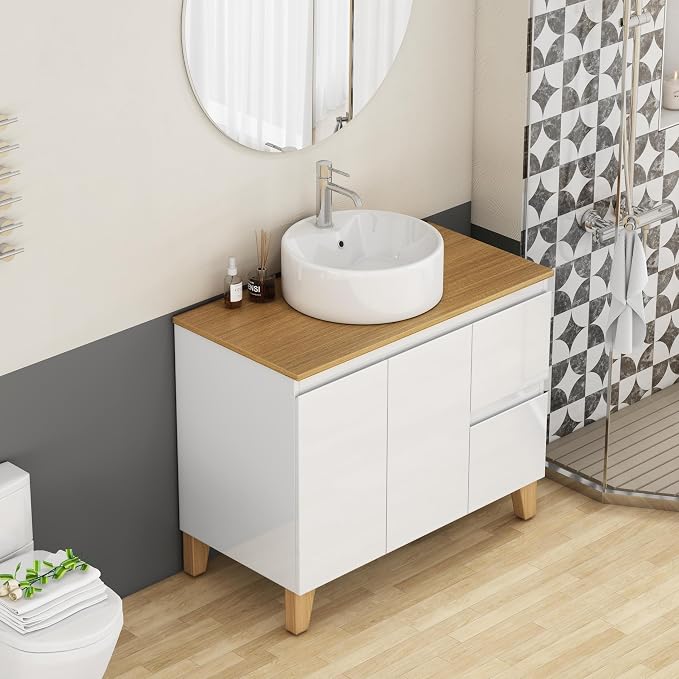 36-Inch Bathroom Vanity with Ceramic Sink Combo