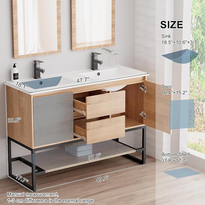 LUCKWIND 48" Bathroom Vanity