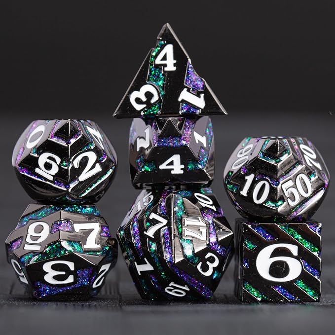 Dungeons and Dragons Dice, Metallic Stripes Dice