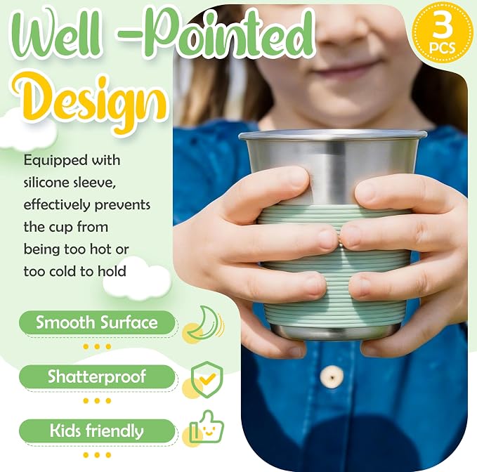 HaWare Stainless Steel Kids Cups