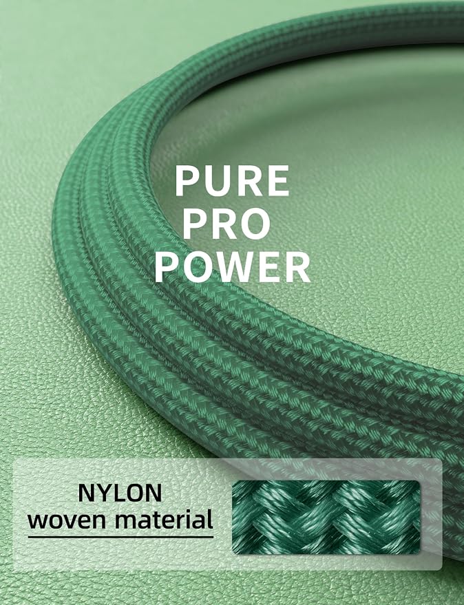 USB C Cable Fast Charging 10FT, iPhone 16 15 Charger Long Type C Nylon Braided