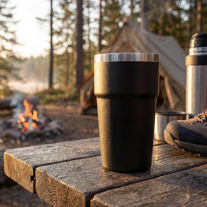 MEWAY 16oz Tumbler Double Wall Vacuum Insulated Travel Mug Bulk, Stainless