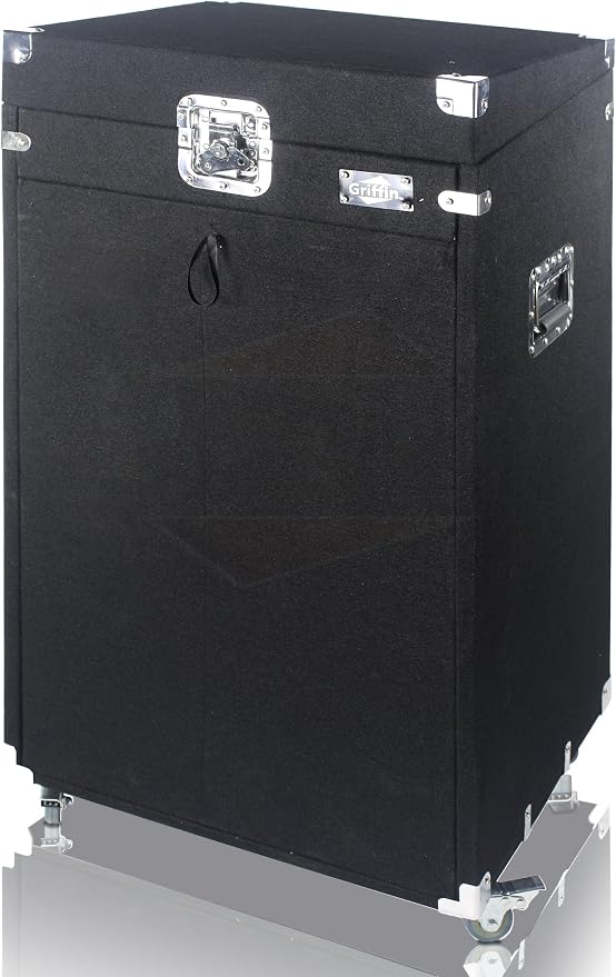 Griffin Rackmount Studio Mixer Flight Road Case – 25U Mount Space Amp Cabinet