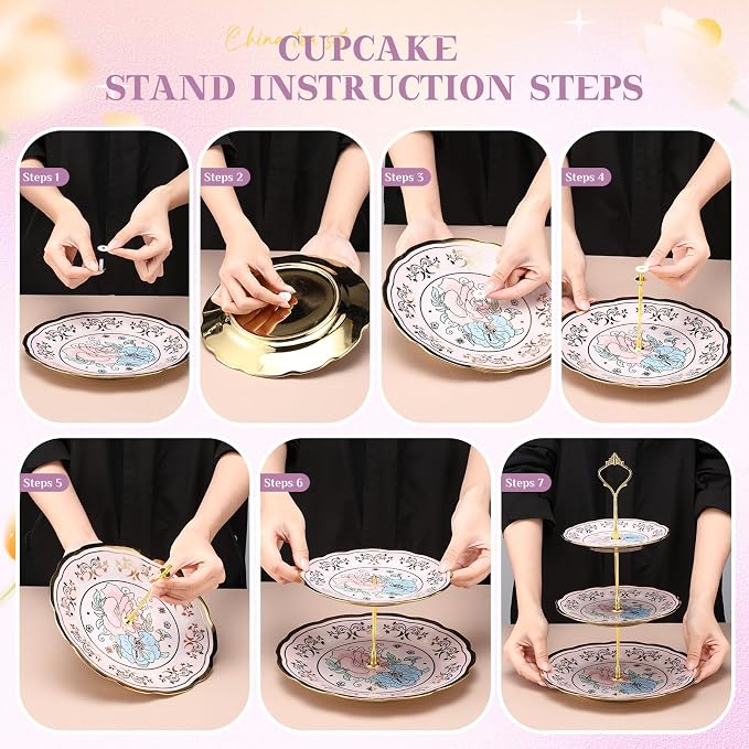 21 Pcs Ceramic Teapot Set Vintage Porcelain Tea Cups