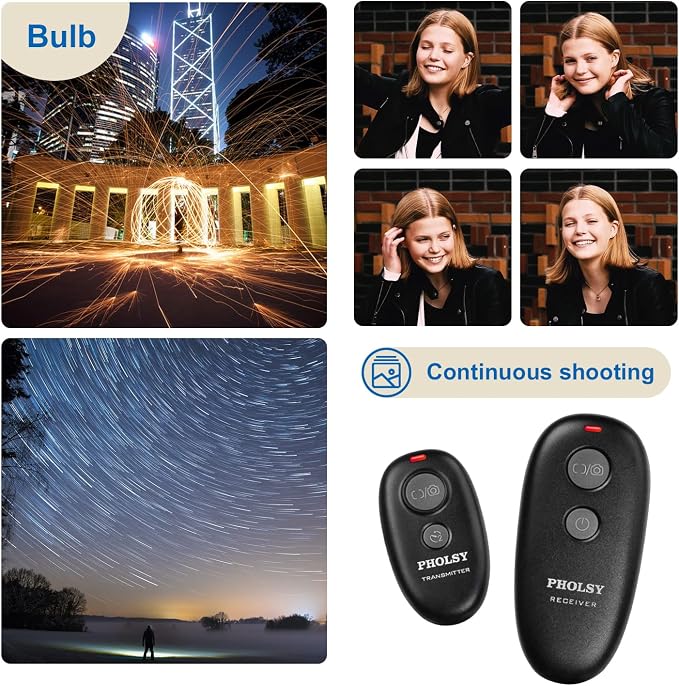 PHOLSY for Canon Remote Shutter Release C8 Compatible