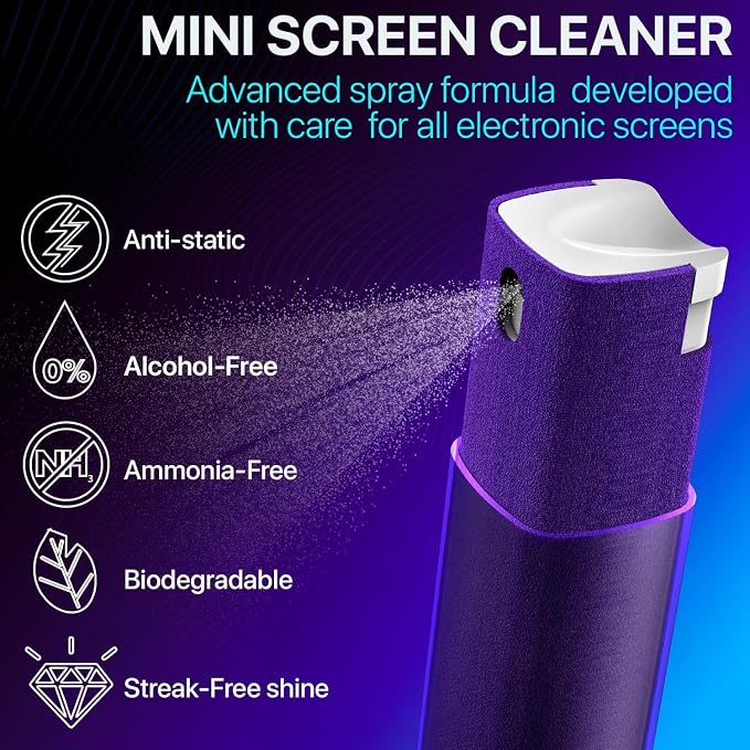 Mini Screen Cleaner Spray – Finger Proof Screen Cleaner
