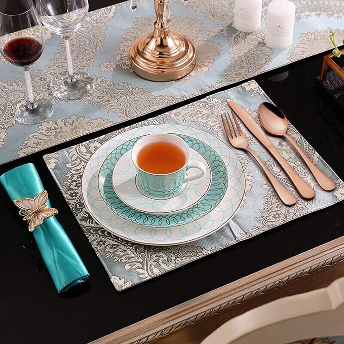 LIANYU 10-Piece Copper Silverware Set