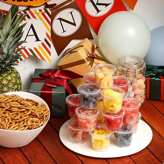 Portion Cups With Lids, 240 Sets