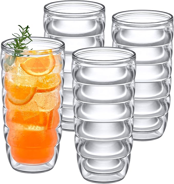 Amazing Abby - Arctic - 24-Ounce Insulated Plastic Tumblers, Double-Wall