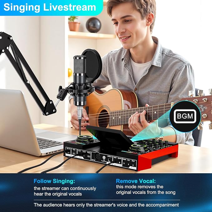 Podcast Equipment Bundle with 3.5mm Condenser Microphone