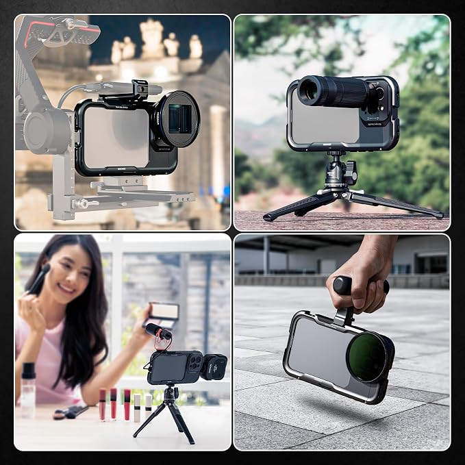 NEEWER 16 Pro Max Cage, Quick Release Video Rig Phone Stabilizer Compatible